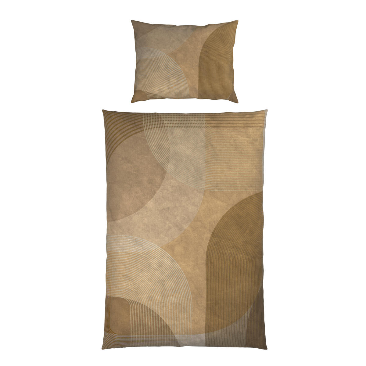 BETTWÄSCHE TANJA Satin 140/200 cm  - Taupe, Design, Textil (140/200cm) - Novel