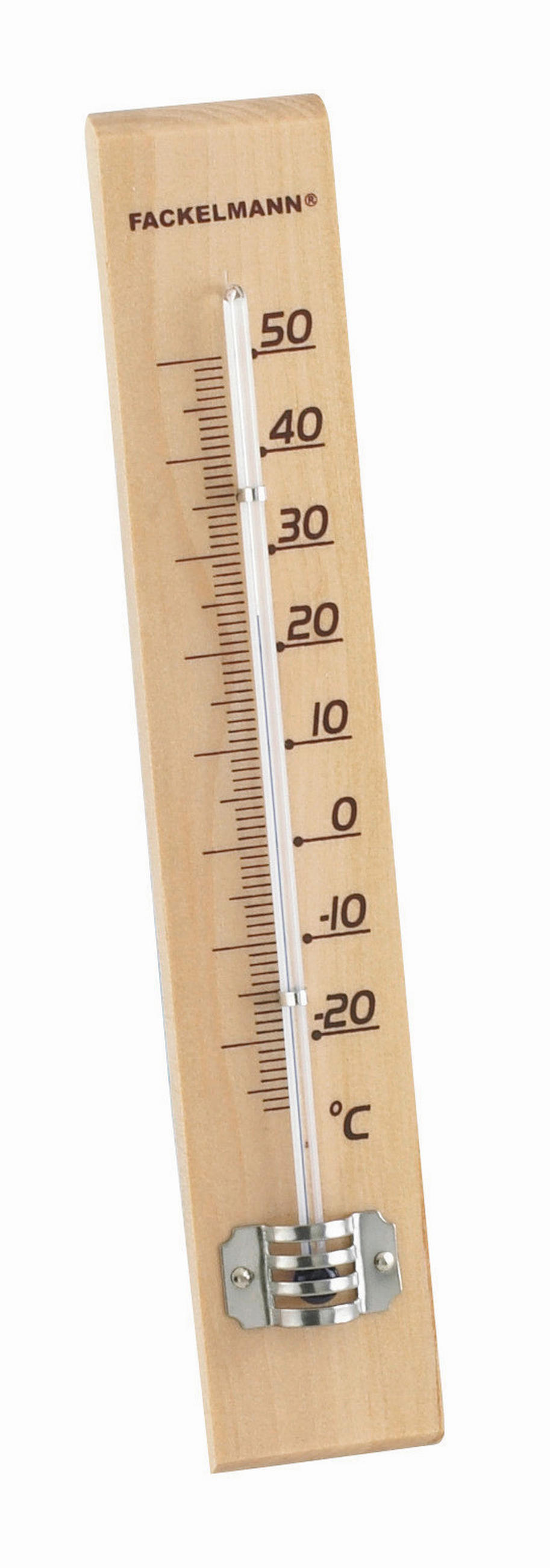 THERMOMETER - Braun, KONVENTIONELL, Glas/Holz (22cm) - Fackelmann