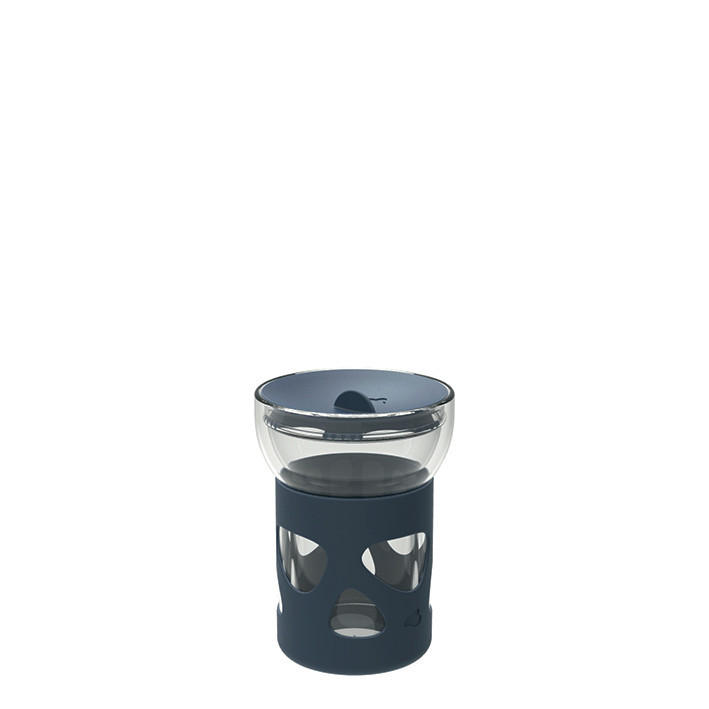 TERMOSMUGG IN GIRO 0,34 l  - grå/transparent, Basics, glas/plast (340ml) - Leonardo