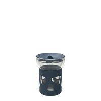 TERMOSMUGG IN GIRO 0,34 l  - grå/transparent, Basics, glas/plast (340ml) - Leonardo