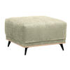 HOCKER in Textil Beige  - Beige/Schwarz, Modern, Holz/Textil (73/47/73cm) - home24