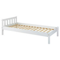 BETT 90/200 cm  Weiss   - Weiss, Basics, Holz (90/200cm) - MID.YOU