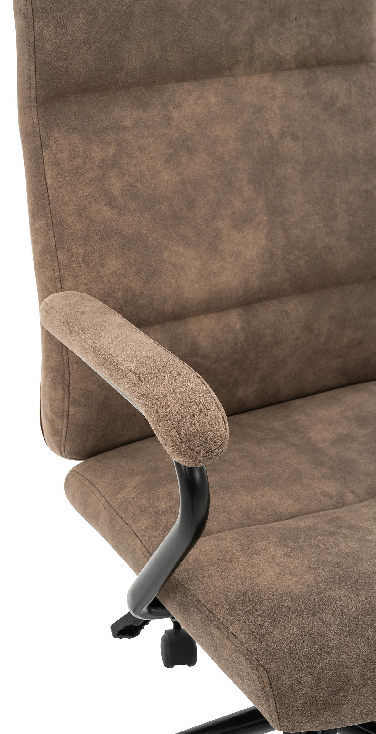 DREHSTUHL Webstoff Schwarz, Hellbraun  - Hellbraun/Schwarz, MODERN, Kunststoff/Textil (60/99-109/64cm) - MID.YOU