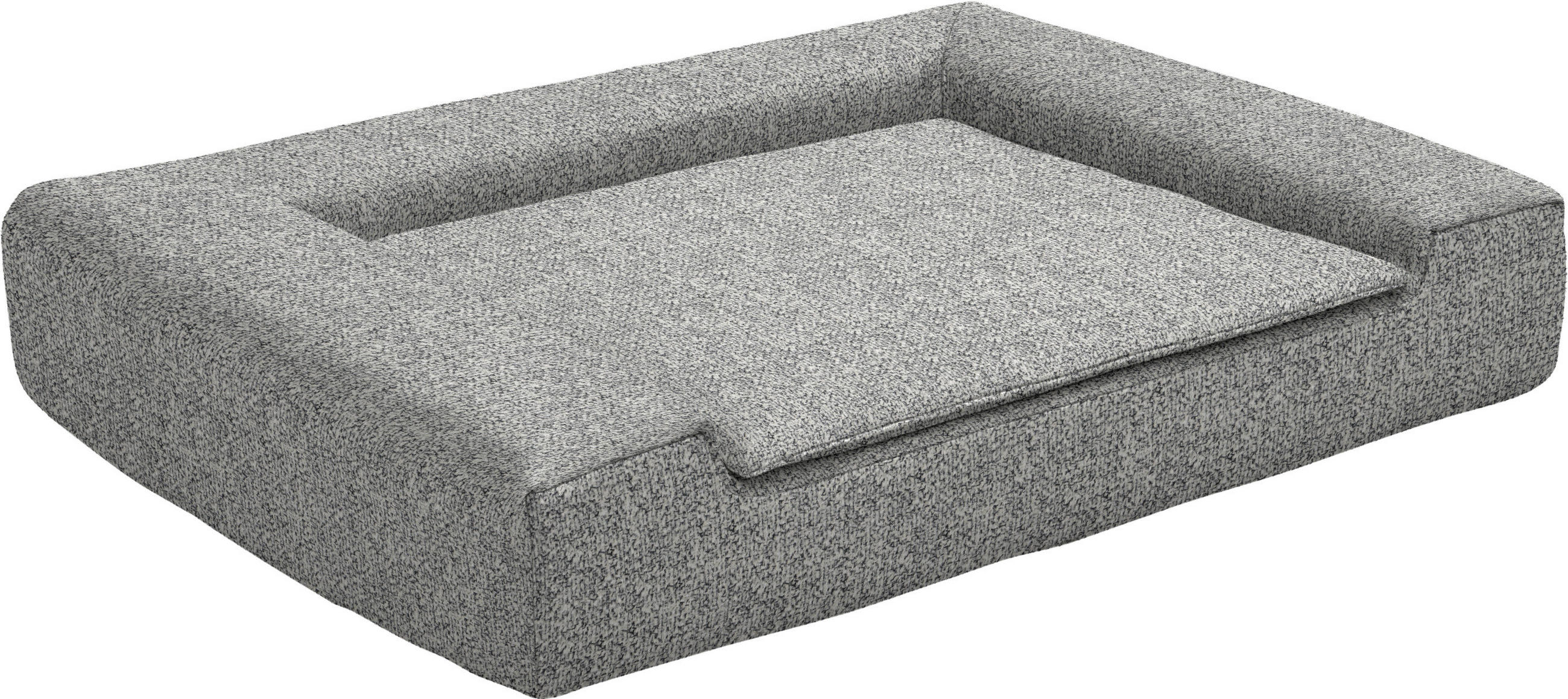 HUNDEBETT - Hellgrau, KONVENTIONELL, Textil (80/15/60cm) - Sedda