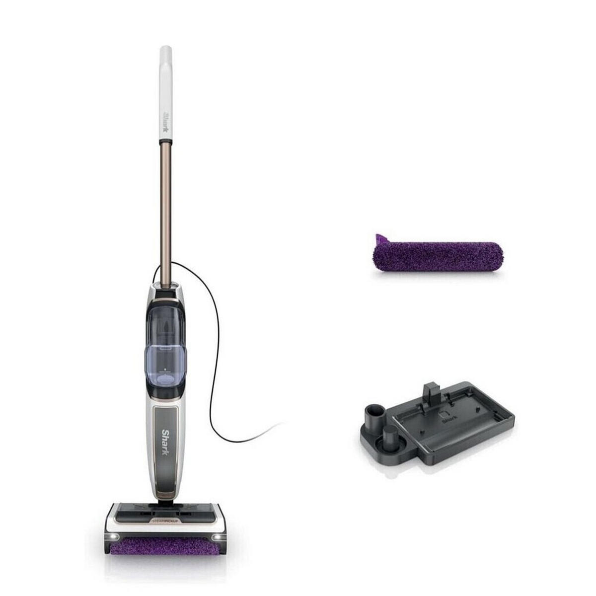 AKKU-HANDSTAUBSAUGER  - Grau Hochglanz/Lila, Basics, Kunststoff (17,9/23,8/112cm)