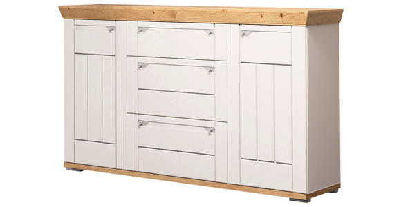 SIDEBOARD  161/100/47 cm 3 Schublade(n)  - Kaschmir/Eiche Artisan, ROMANTIK / LANDHAUS, Holzwerkstoff/Metall (161/100/47cm) - Landscape