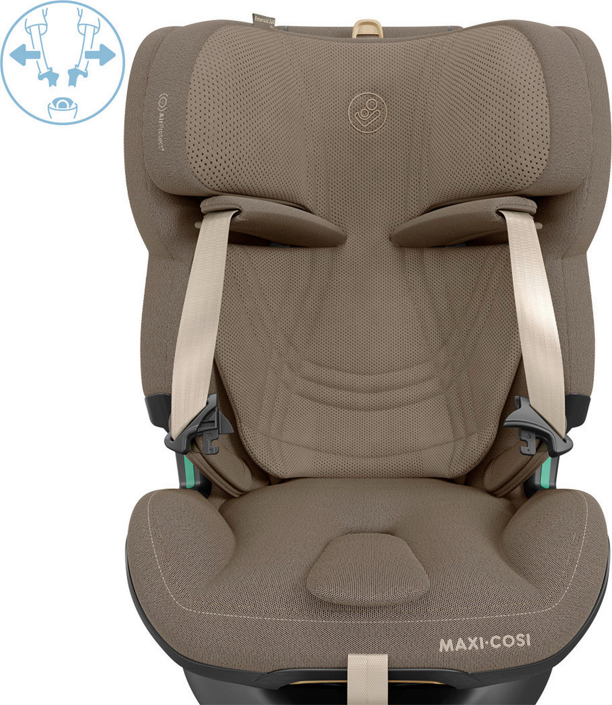 REBOARDER-KINDERSITZ Emerald 360 Pro  - Graubraun, Basics, Kunststoff/Textil (43/65/58cm) - Maxi-Cosi