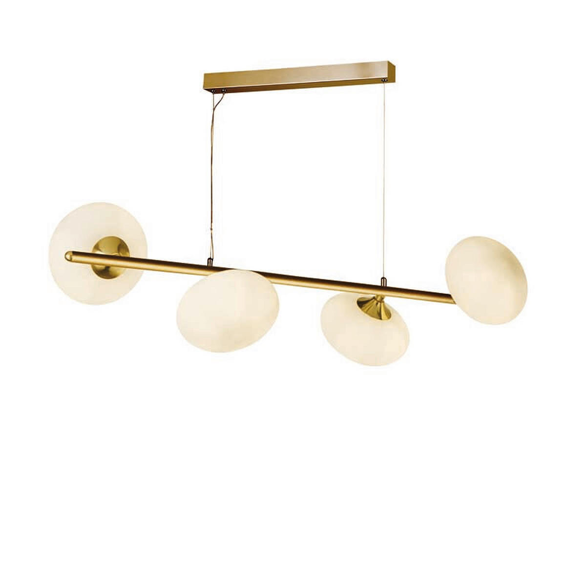 PENDUL - alb/auriu, Basics, sticlă/metal (76/120/23cm)
