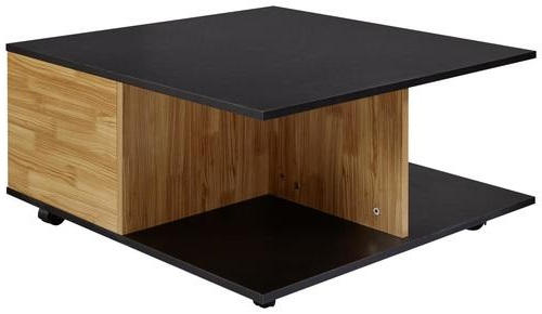 Couchtisch Holz Dekor Mit Laden + Anthrazit