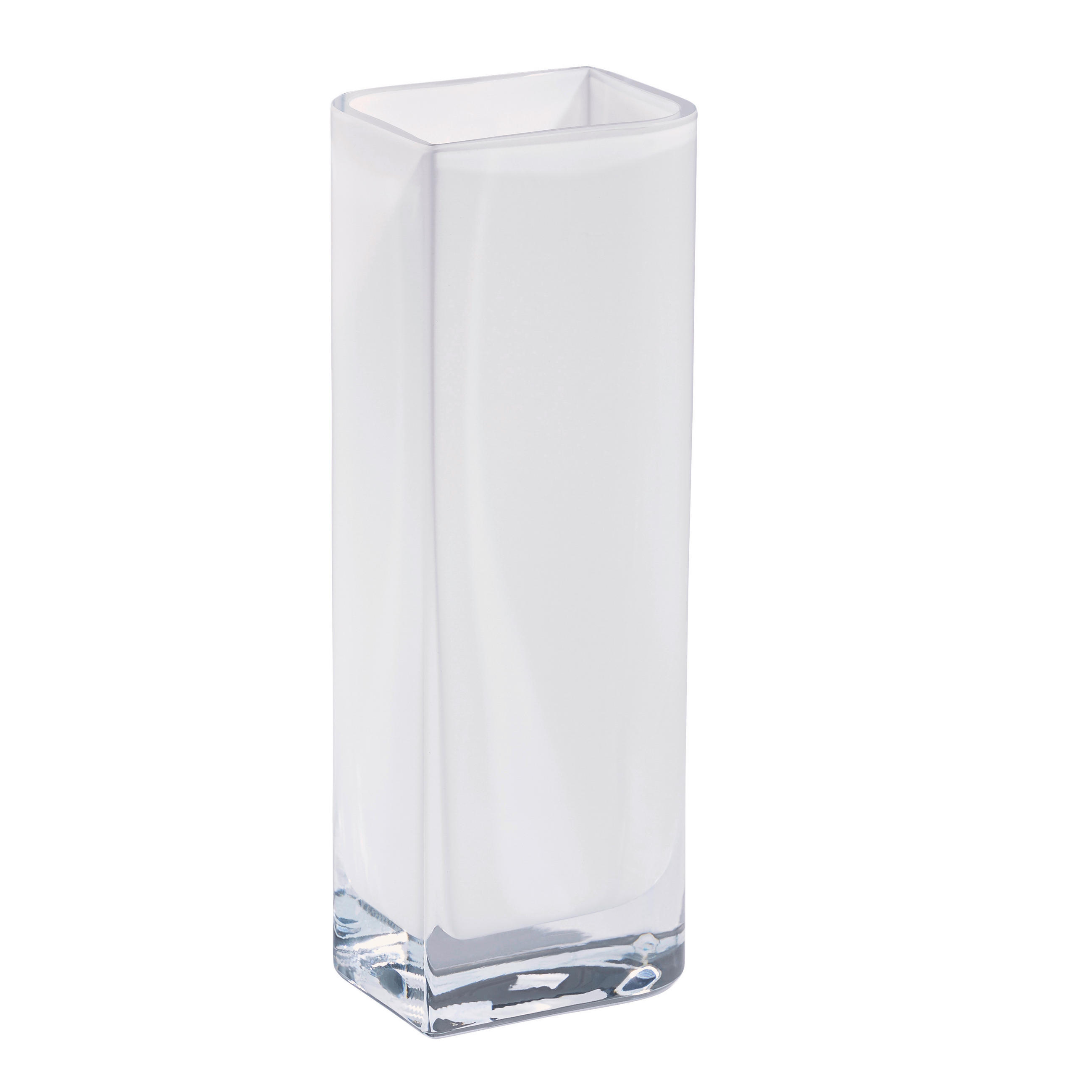 VÁZA 25 cm  - fehér, Basics, Üveg (8,00/25,00/6,00cm) - Leonardo