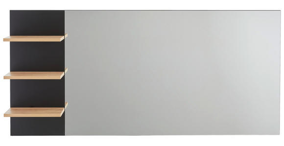 WANDSPIEGEL 150,8/70/20 cm - Schwarz/Eiche Artisan, MODERN, Glas/Holzwerkstoff (150,8/70/20cm) - Xora