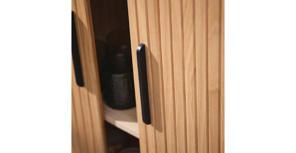 HIGHBOARD Eichefarben  100/118/40 cm  - Eichefarben/Schwarz, Trend, Holz/Holzwerkstoff (100/118/40cm) - Xora