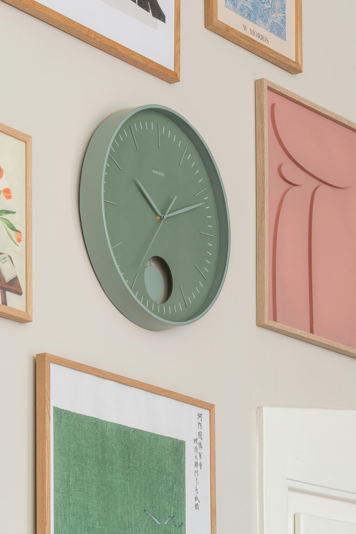 WANDUHR Grato Jadegrün  - Jadegrün, Basics, Kunststoff (41cm) - Karlsson
