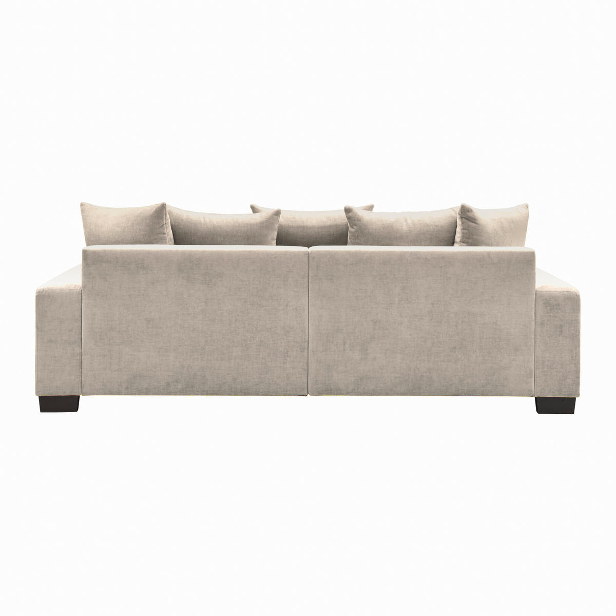 BIG SOFFA i taupe  - svart/taupe, Modern, trä (246/93/124cm) - MID.YOU