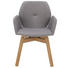 ARMLEHNSTUHL in Grau, Eichefarben - Eichefarben/Grau, Design, Holz/Textil (52/88/54cm) - Lomoco ARMLEHNSTUHL in Grau, Eichefarben - Eichefarben/Grau, Design, Holz/Textil (52/88/54cm) - Lomoco
