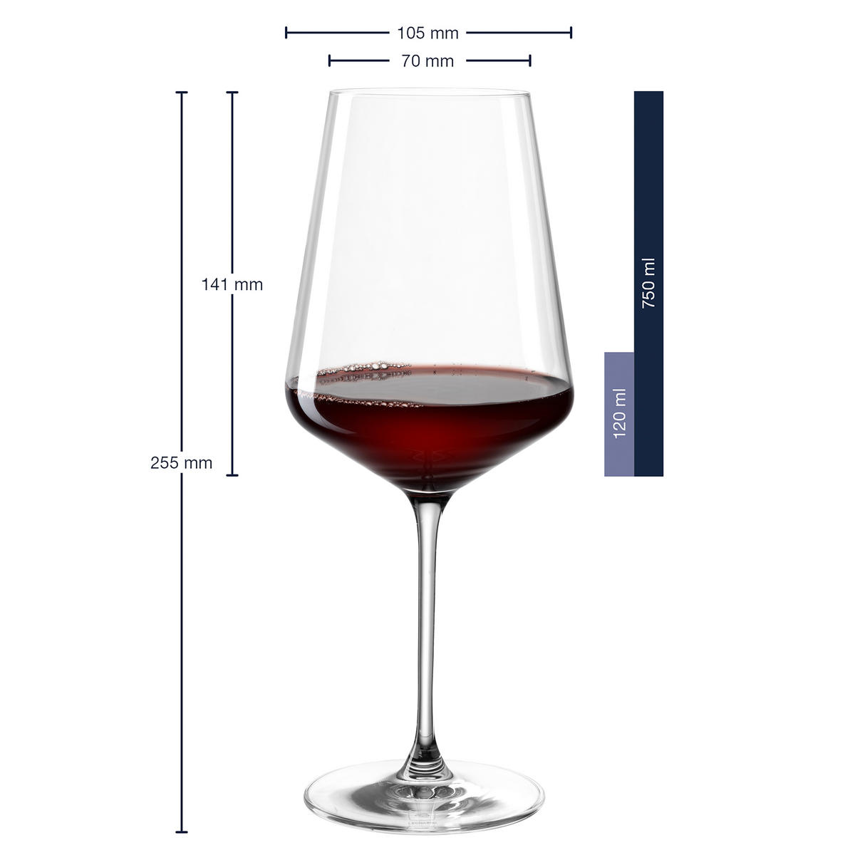 ČAŠA ZA CRNO VINO  750 ml  Puccini  - prozirno, Basics, staklo (750ml) - Leonardo