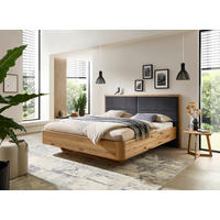 BETT 200/200 cm  Eichefarben   - Eichefarben/Grau, Modern, Holz (200/200cm) - Livetastic