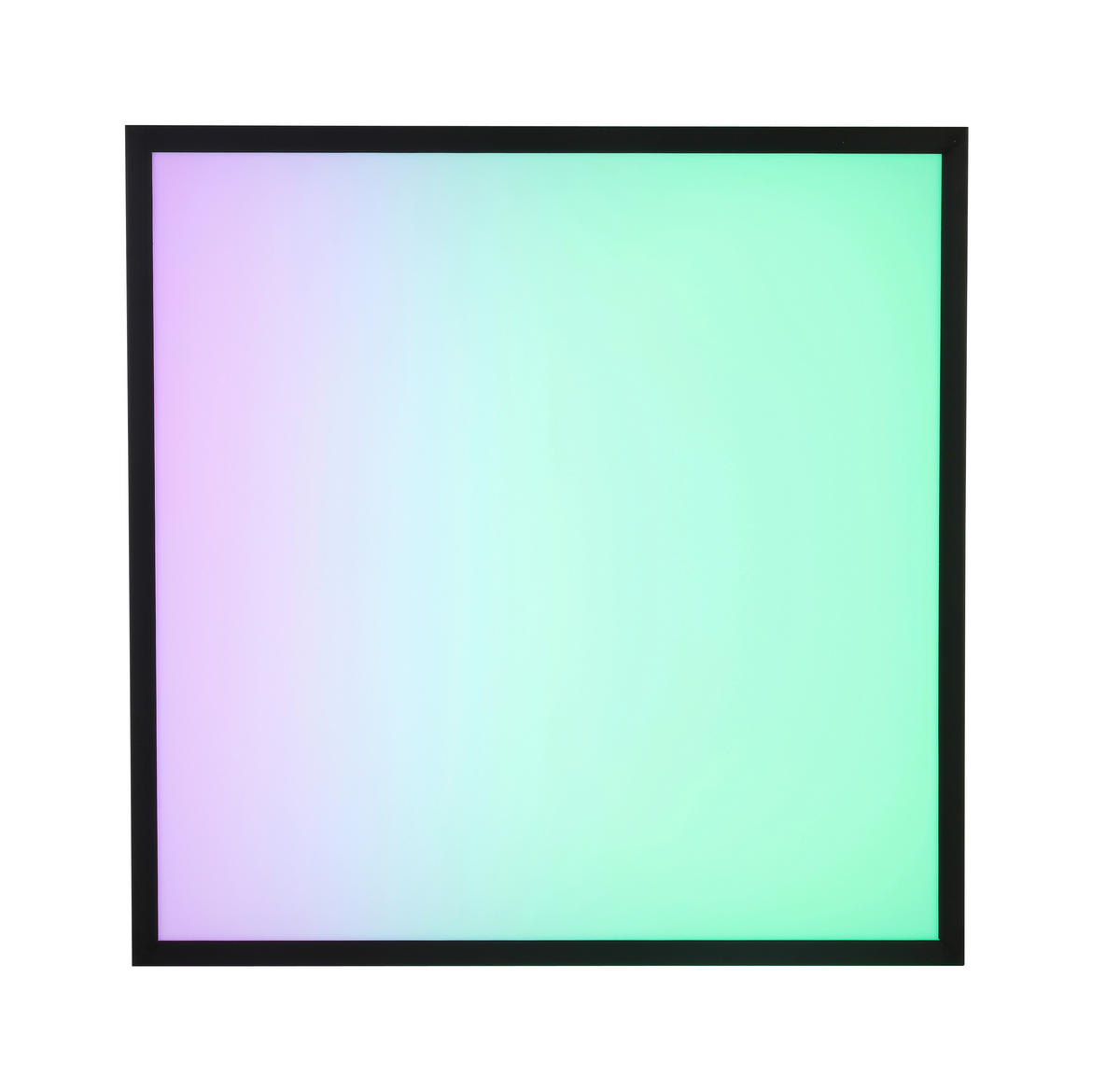 STROPNÉ LED SVIETIDLO, 45/45/7,5 cm - čierna/biela, Lifestyle, kov/plast (45/45/7,5cm) - Novel