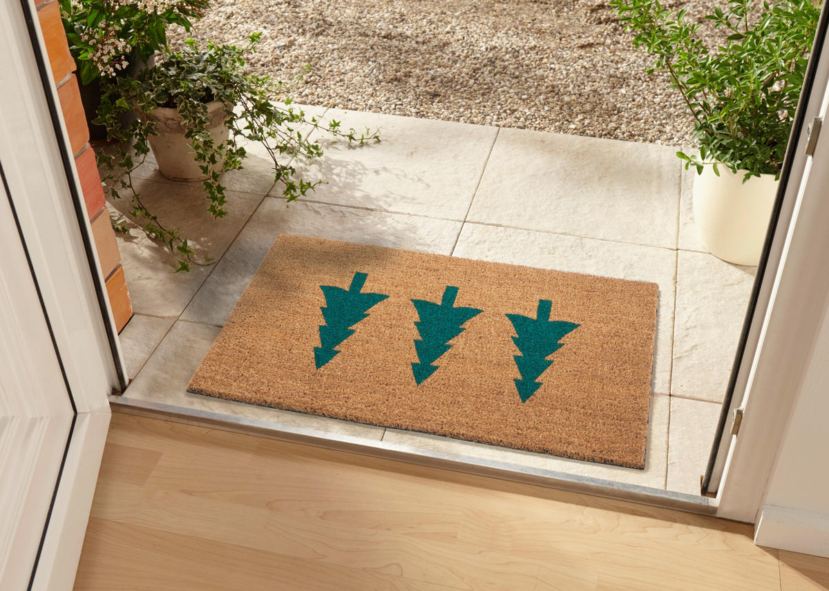 KOKOSMATTE 45/75 cm Mix Mats  - Hellbraun/Dunkelgrün, Basics, Naturmaterialien/Kunststoff (45/75cm) - Esposa