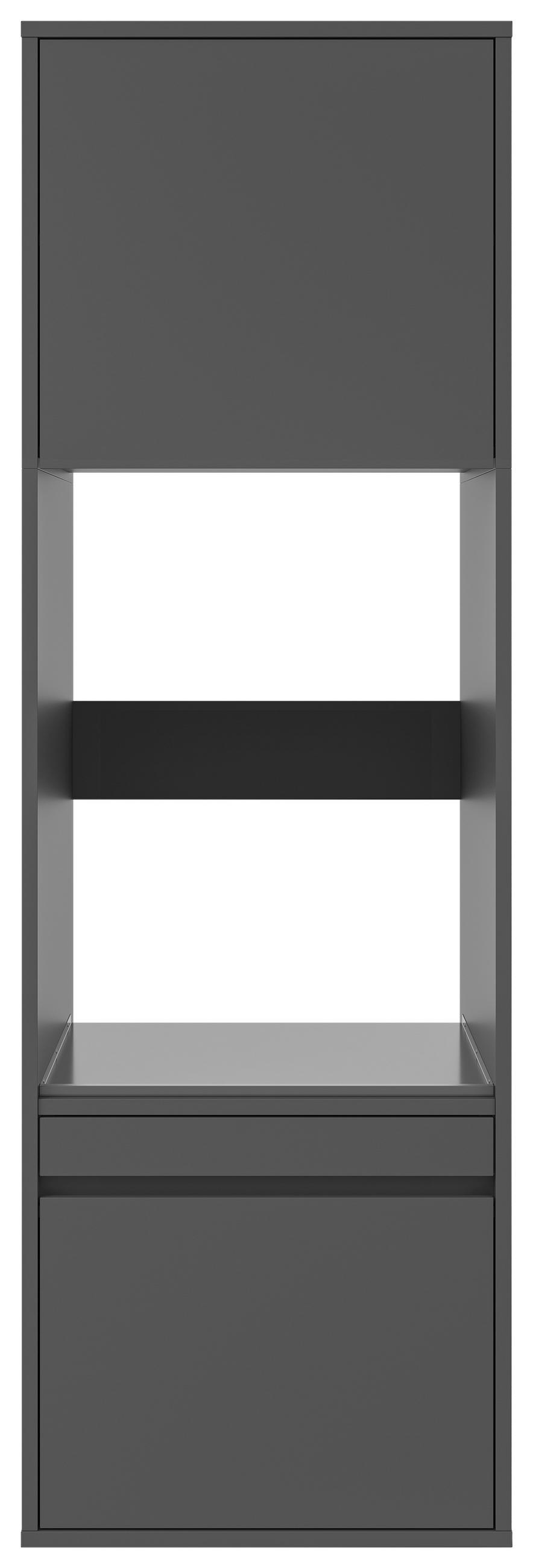 WASCHMASCHINENSCHRANK 67,5/151,8/67,5 cm  in Anthrazit  - Anthrazit, Basics, Holzwerkstoff (67,5/151,8/67,5cm) - Xora