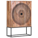 HIGHBOARD  in 100/150/40 cm  - Schwarz/Naturfarben, Design, Holz/Metall (100/150/40cm) - Landscape