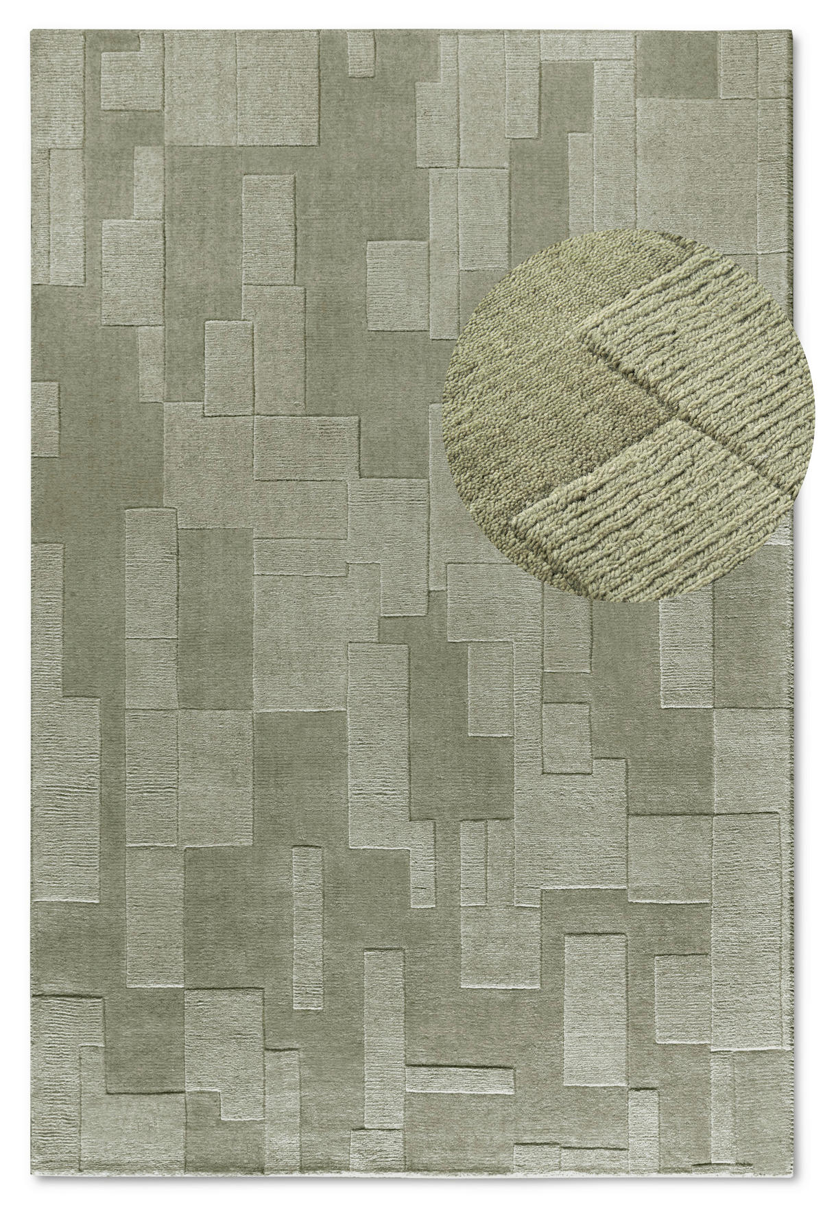 HANDWEBTEPPICH 190/280 cm Kollektion 1906 Grün  - Grün, Basics, Textil (190/280cm) - Villeroy & Boch