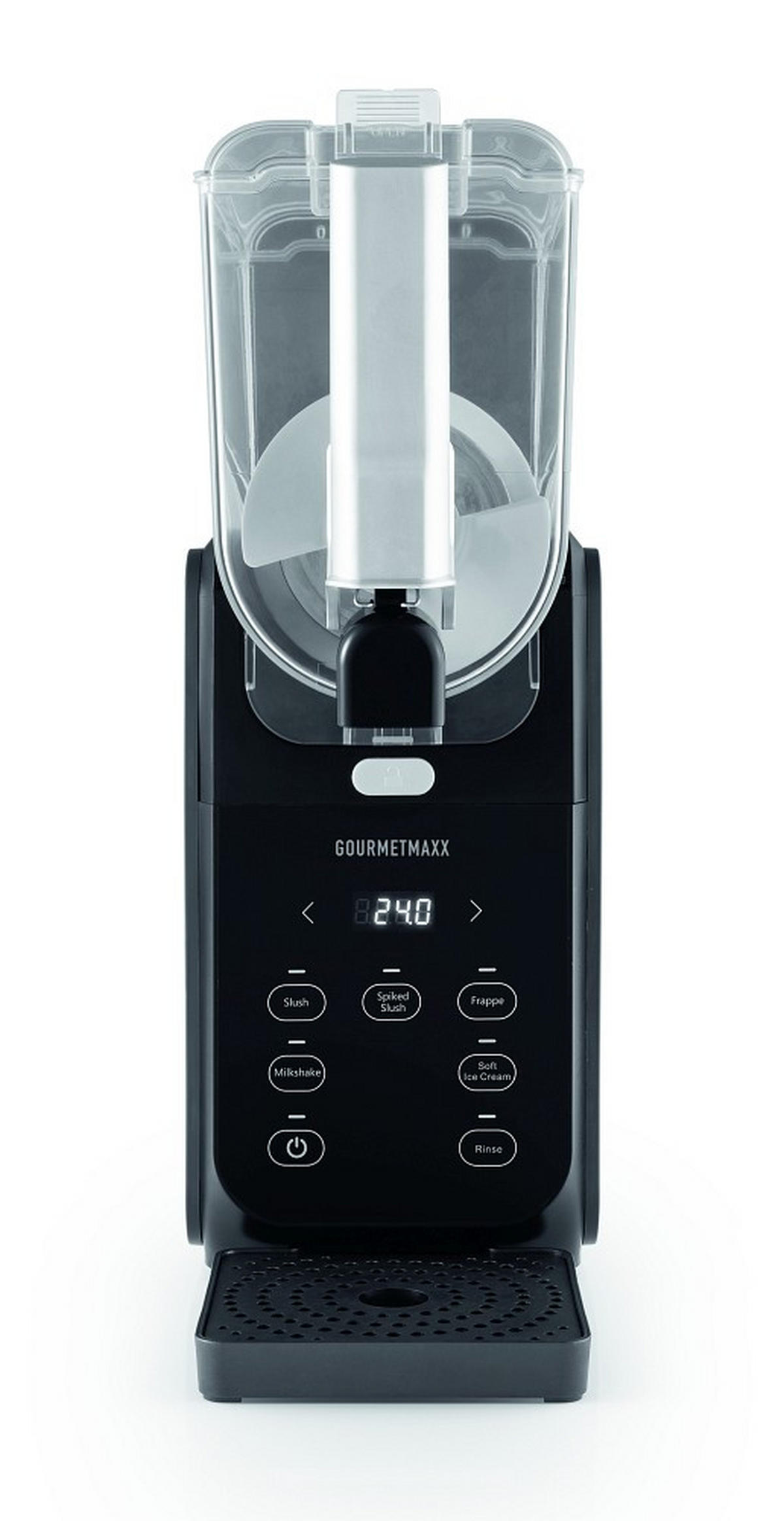 EISMASCHINE GOURMETmaxx  - Transparent/Schwarz, Basics, Kunststoff/Metall (40,5/15,5/43cm) - GOURMETMAXX