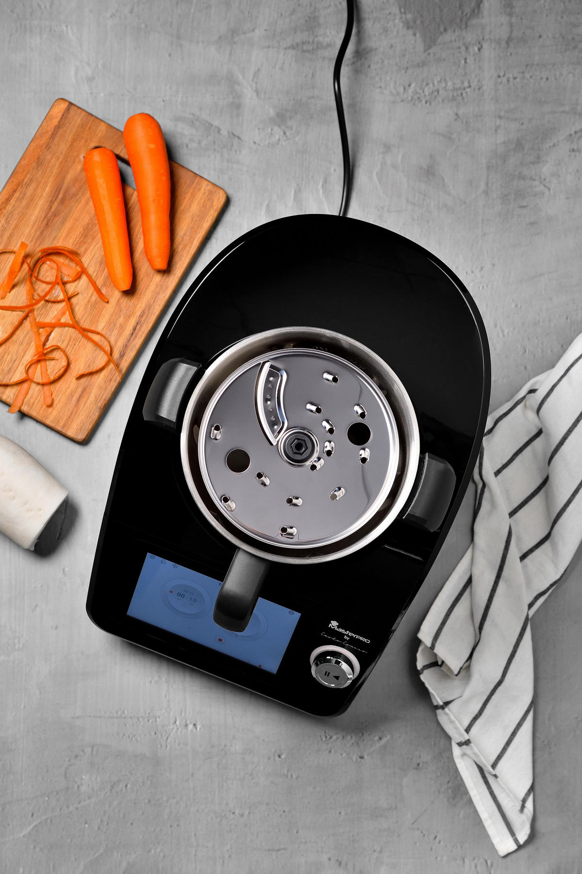 MULTICOOKER BY CARLO CRACCO  - Silberfarben/Schwarz, Trend, Metall (33.8/57/47.7cm)