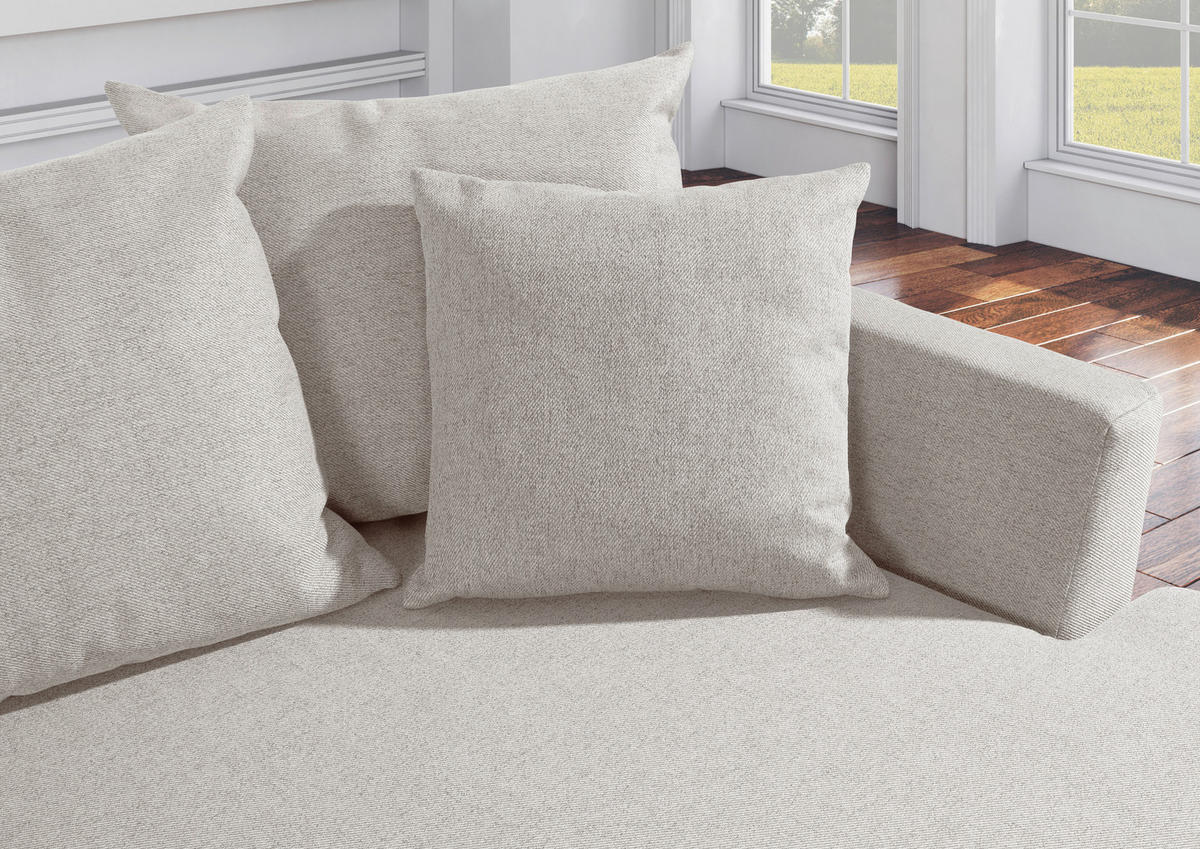 HÖRNSOFFA i flatväv cremefärgad  - svart/cremefärgad, Design, textil/plast (235/175cm) - MID.YOU
