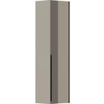 GARDEROBENSCHRANK  in 43/165/34 cm  - Sandfarben/Taupe, Design, Glas/Holzwerkstoff (43/165/34cm) - Dieter Knoll