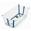 Faltbare Babybadewanne Flexi Bath™  - Blau/Transparent, Basics, Kunststoff (66/35/24cm) - Stokke