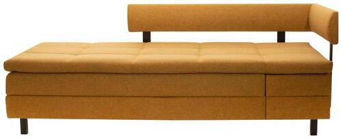 LIEGE in Flachgewebe Currygelb  - Currygelb/Schwarz, Design, Textil/Metall (208/77/98cm) - Joka