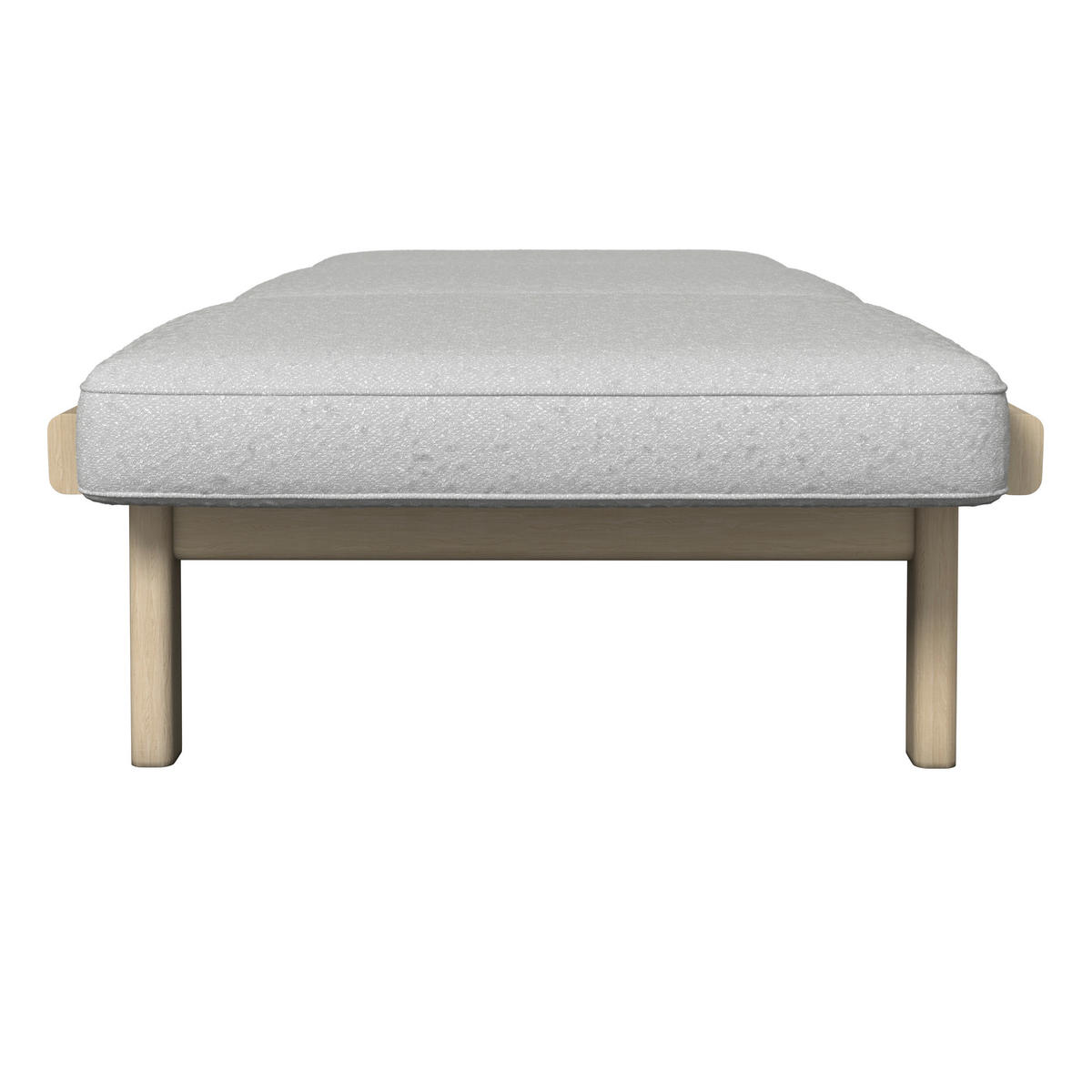 SONNENLIEGE 205/38,5/80 cm Esche  - Taupe/Sandfarben, ROMANTIK / LANDHAUS, Holz/Textil (205/38,5/80cm) - Dieter Knoll