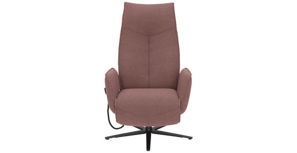 RELAXSESSEL in Textil Rosa  - Anthrazit/Rosa, Design, Textil/Metall (71/114/84cm) - Johann Jakob