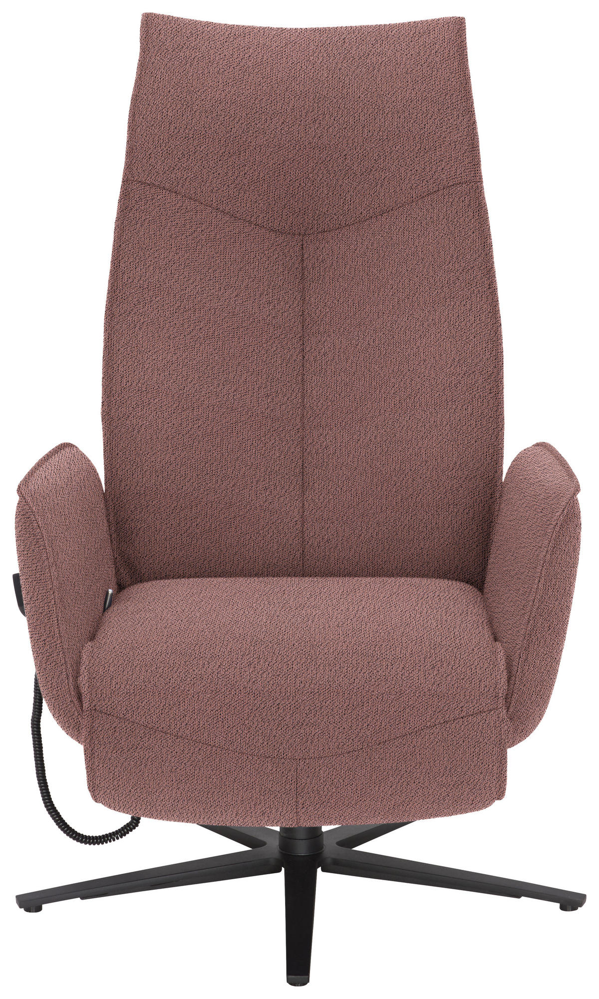 RELAXSESSEL in Textil Rosa  - Anthrazit/Rosa, Design, Textil/Metall (71/114/84cm) - Johann Jakob