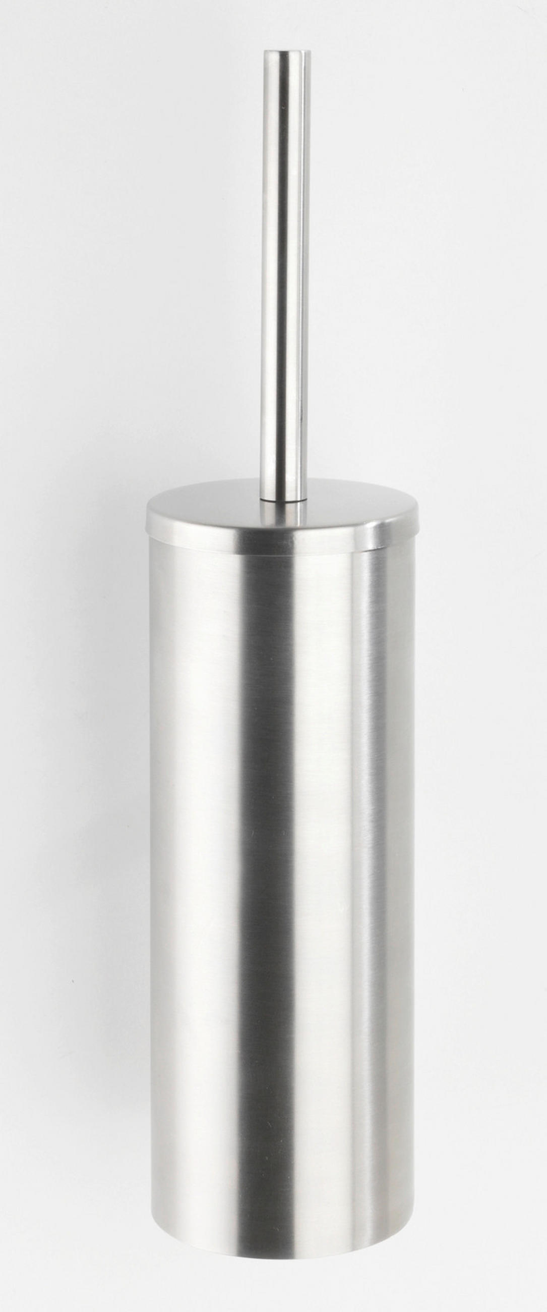 WC-BÜRSTENGARNITUR - Silberfarben, Basics, Kunststoff/Metall (9/39,5/12,5cm) - Wenko