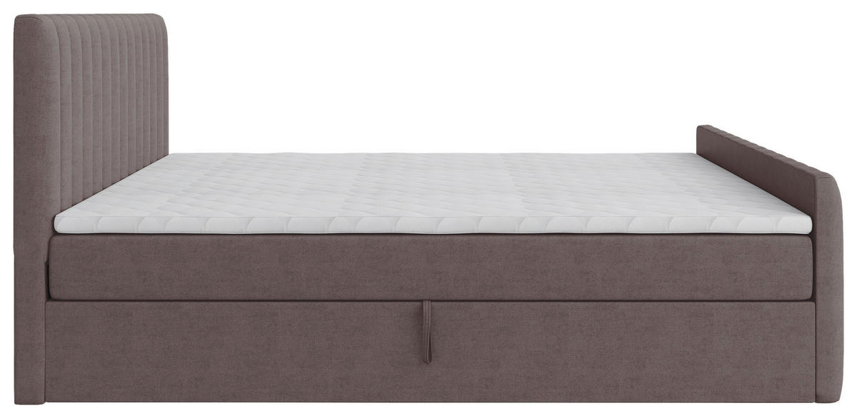 BOXBETT 140/200 cm  Braun  - Schwarz/Braun, Basics, Kunststoff/Textil (140/200cm) - Carryhome