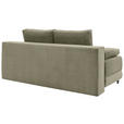 SCHLAFSOFA  mit Liegefunktion, Schlafen auf Sitzhöhe Cord Olivgrün  - Schwarz/Olivgrün, KONVENTIONELL, Holz/Textil (196/96/103cm) - Carryhome