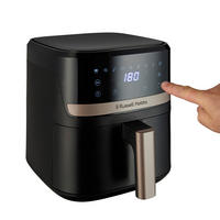 HEIßLUFTFRITTEUSE 4,3 l  - Schwarz, Basics, Kunststoff (26/28/34,5cm) - Russell Hobbs