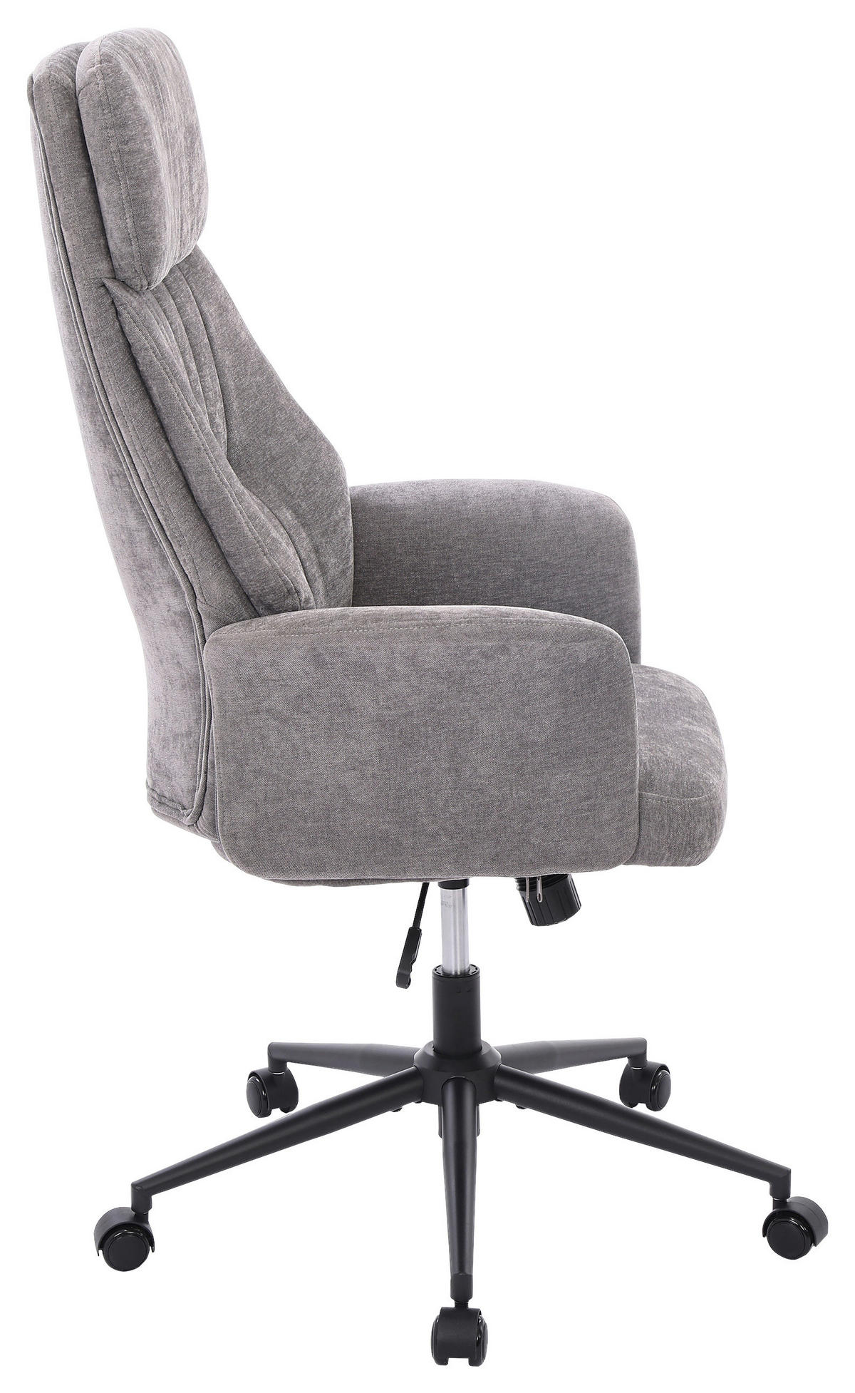 FORGÓSZÉK  zsenília szürke  - fekete/szürke, Modern, műanyag/textil (66/114/122/64cm) - Livetastic
