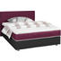 BOXSPRINGBETT in Brombeere, Schwarz - Brombeere/Silberfarben, Design, Holz/Textil (180/200cm) - Carryhome BOXSPRINGBETT in Brombeere, Schwarz - Brombeere/Silberfarben, Design, Holz/Textil (180/200cm) - Carryhome