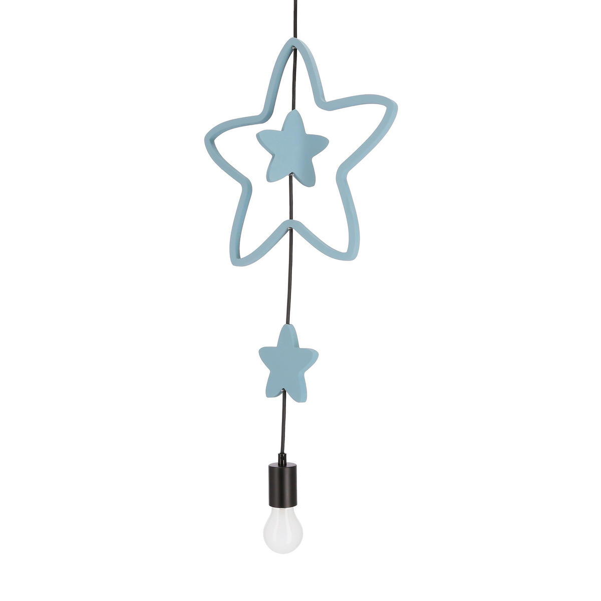 HÄNGLAMPA FÖR BARN Trio 100/36/100 cm  - pink/blå, Basics, metall/trämaterial (100/36/100cm)