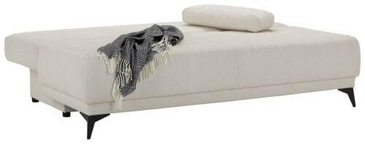 BÄDDSOFFA i flatväv vit  - vit/svart, Modern, textil (195/77/100cm) - MID.YOU