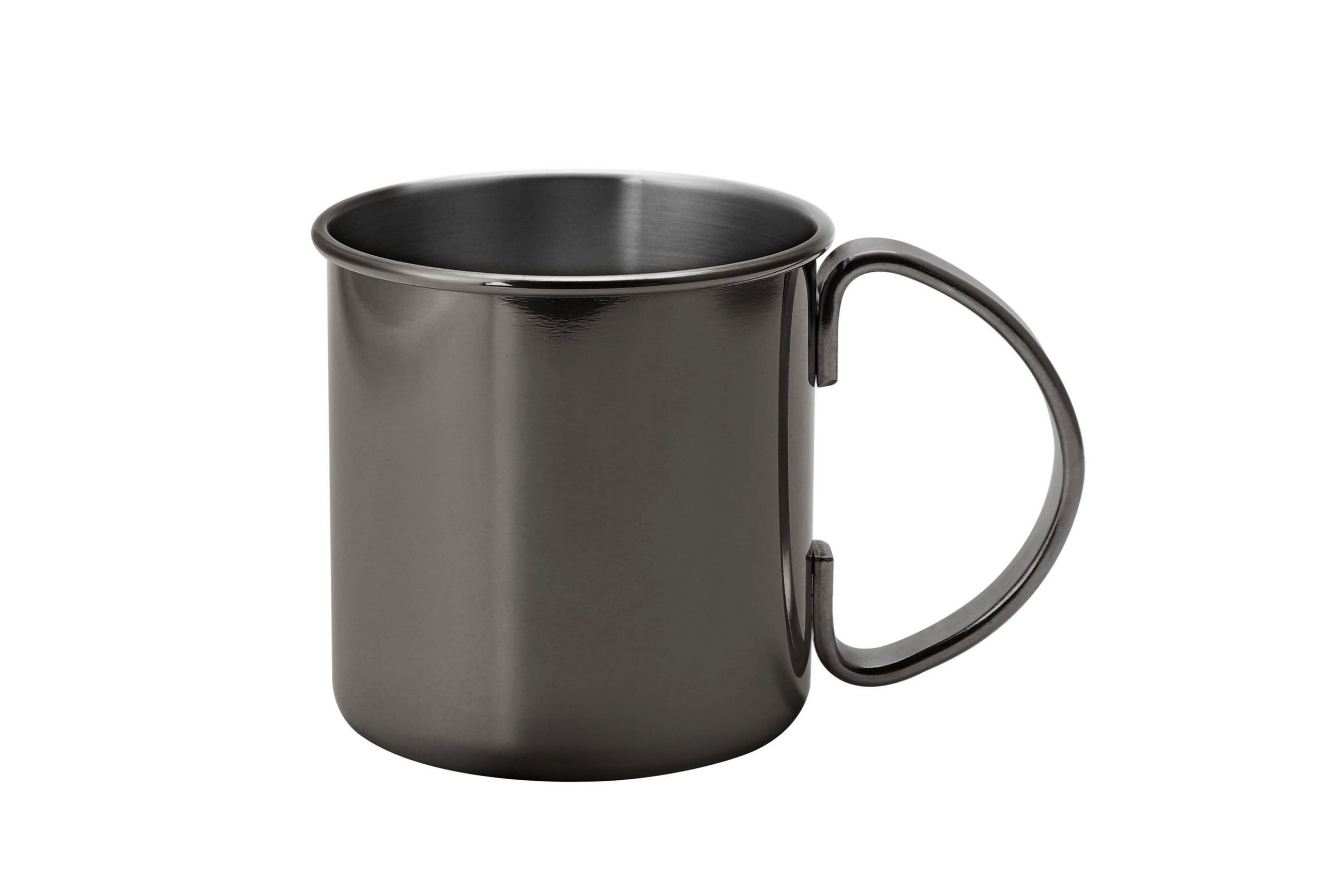 BECHERSET  4-teilig  - Schwarz, Basics, Metall (13,7/8,9/9cm) - Echtwerk
