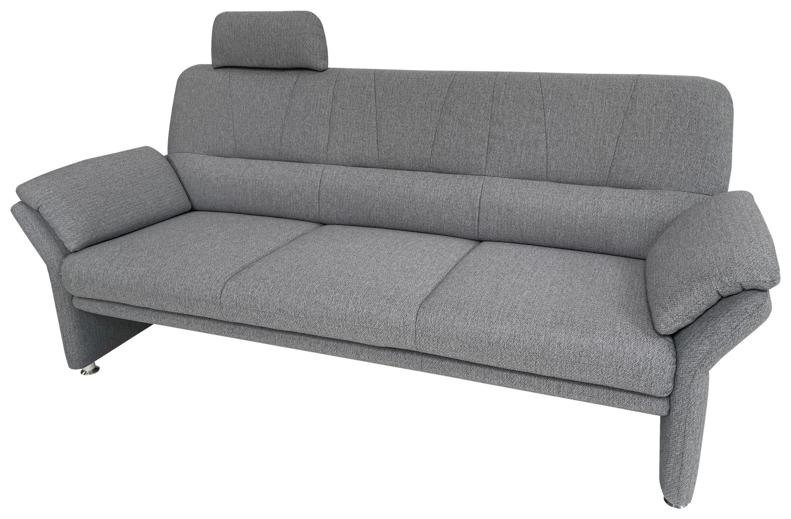 3-SITZER-SOFA Taubenblau  - Taubenblau, Design, Textil/Metall (227/90/89cm) - Horst AG