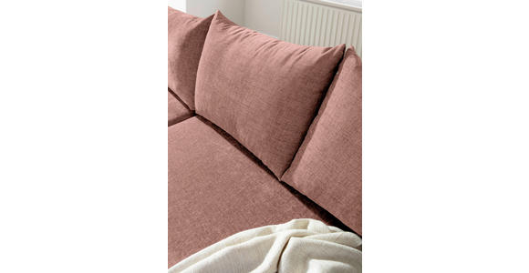 ECKSOFA Altrosa Flachgewebe  - Buchefarben/Altrosa, KONVENTIONELL, Holz/Textil (144/230cm) - Carryhome