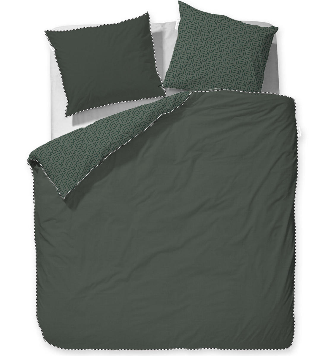 WENDEBETTWÄSCHE Scatter Renforcé - Grün, Design, Textil (135/200cm) - Esprit
