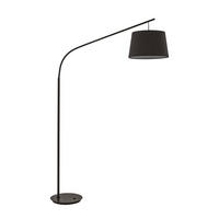 BOGENLEUCHTE 118/40/197 cm    - Schwarz, KONVENTIONELL, Textil/Metall (118/40/197cm) - Ideal Lux