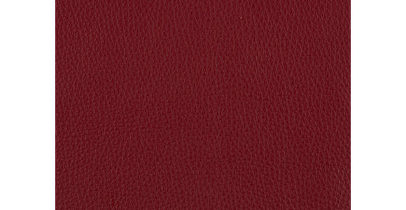 DREISITZER-SOFA in Echtleder Rot - Rot/Alufarben, Design, Leder/Metall (190/82/99cm) - Dieter Knoll