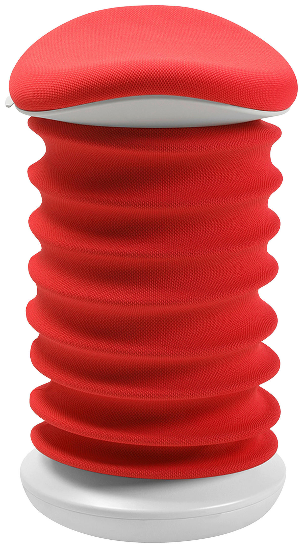 BÜROHOCKER 37,5/53-64/36 cm  - Rot/Weiß, Design, Kunststoff/Textil (37,5/53-64/36cm) - Topstar